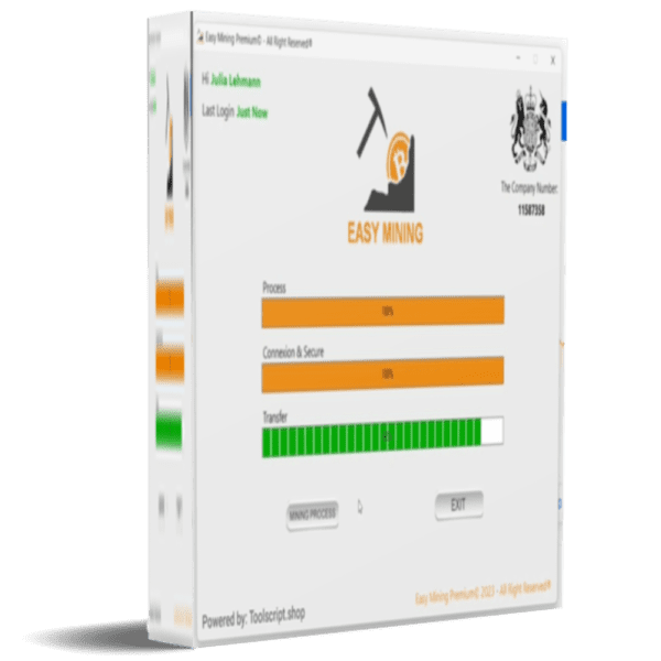 Easy Mining V3.0 – Premium Software Technology (1 Month license) 2024